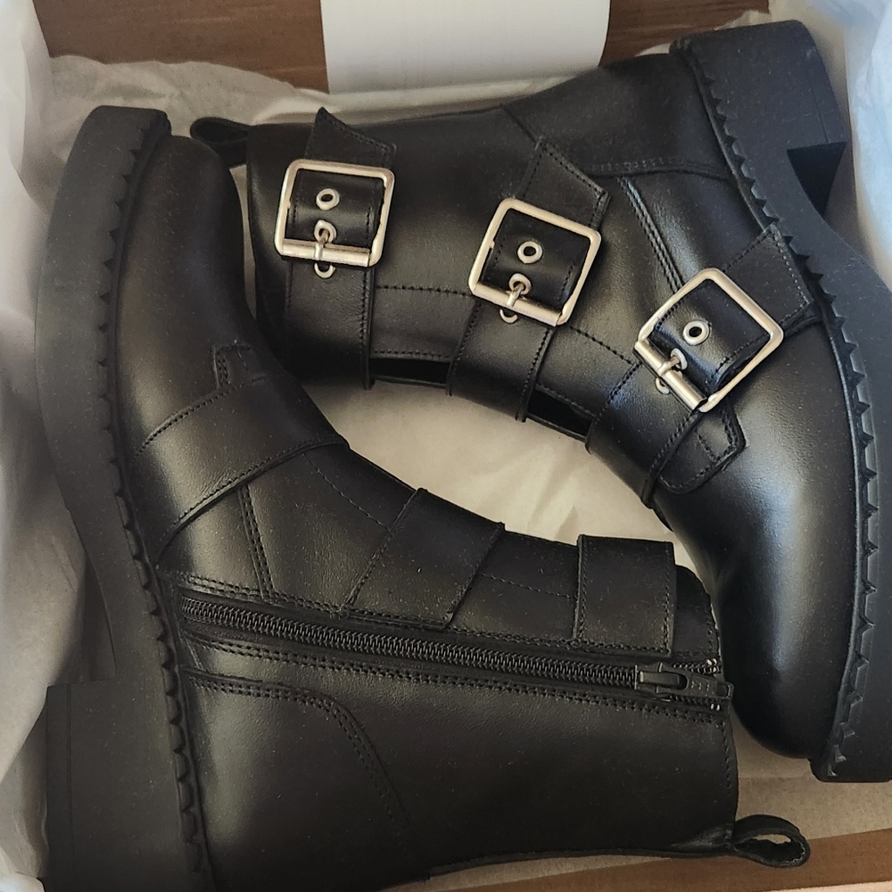 Steve Madden - Aaron Black Leather - Size 8 M - Picture 6 of 6